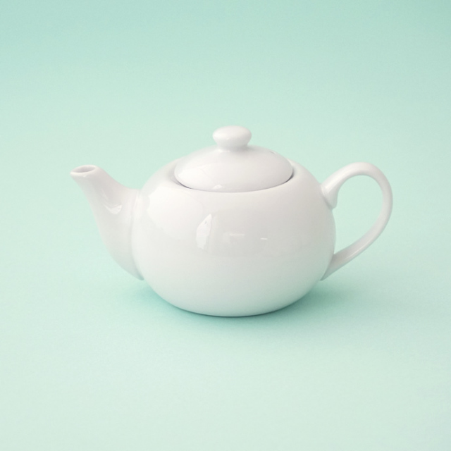 茶壺（チャフウ） 白磁（ハクジ） 140ml 品番 10891-A【世界のお茶の