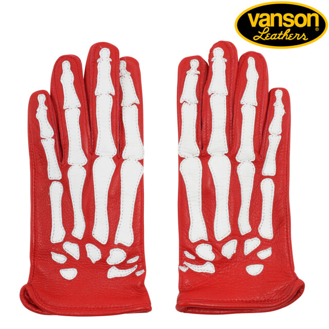 VANSON】(バンソン) ROPX SKELTON LEATHER GLOVE / ローパー