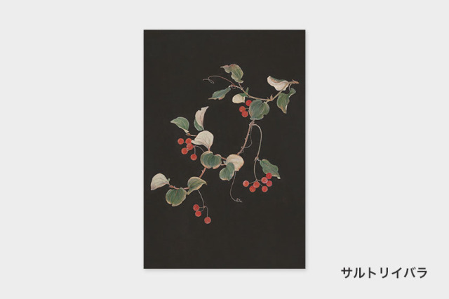 ドローイング瞑想少女#5ハガキサイズ アクリル画 幾何学模様と風景