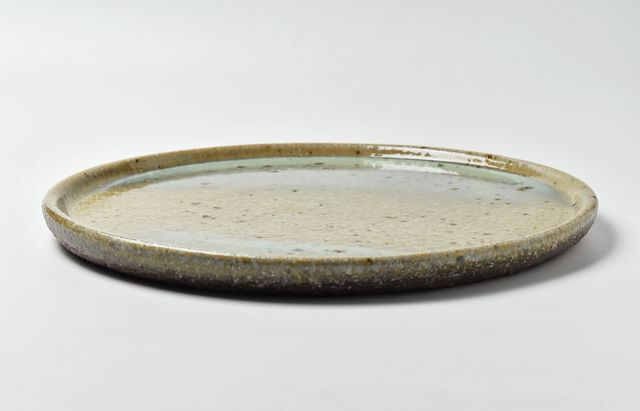 余宮隆 86 自然灰釉尺盆皿 ｜ 暮らしのうつわ花田 和食器 通販