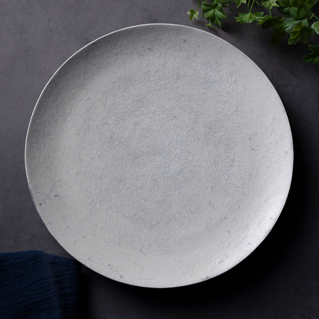 大皿 | 粉引皿 -28cm- (TY-339) 作家「横山拓也」