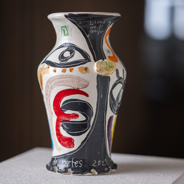 花器 | 目の壷 花入 (BY-393) 作家「吉岡萬理」