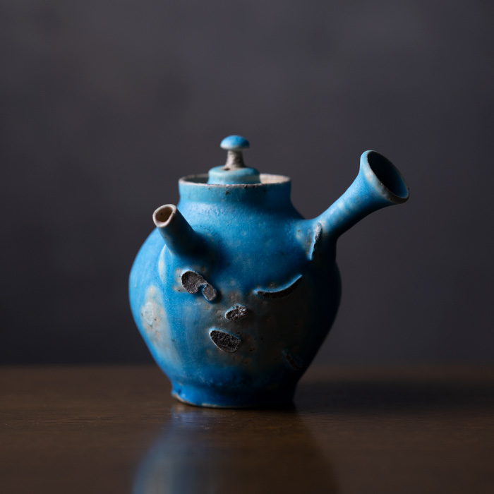 ♥織部 急須 単孔 鉄砲口 骨董 古玩 ♥織部 急須 単孔 鉄砲口 骨董