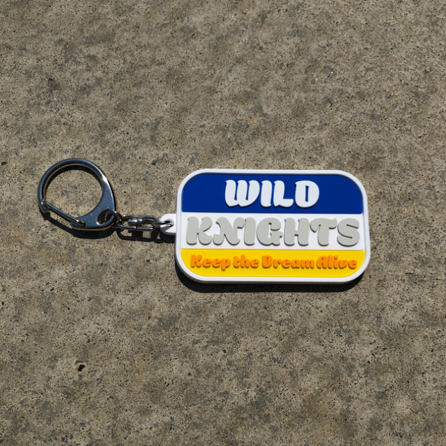 WKスクエアラバーキーホルダー