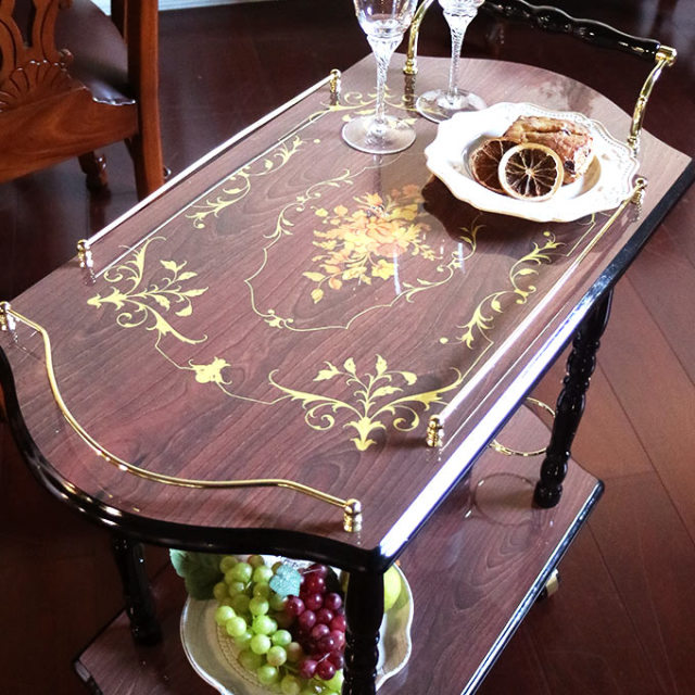 イタリアンスタイル 象嵌ワゴン 組立式｜おしゃれ家具通販 Y-KAGU