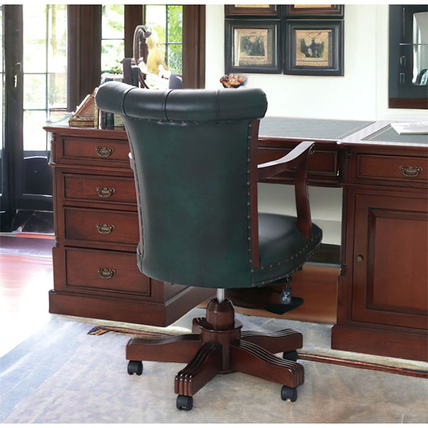 プレジデントデスク 180cm 社長デスク 輸入家具 ブラウン アンティーク