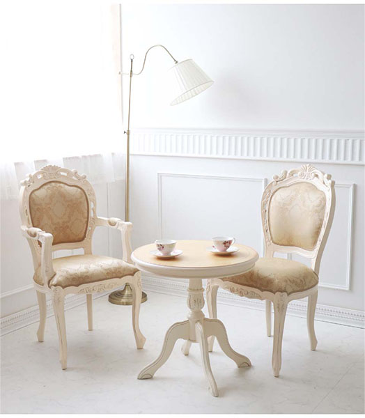 ロココ調 ダイニングチェア4脚セット 猫足 ヴィンテージ