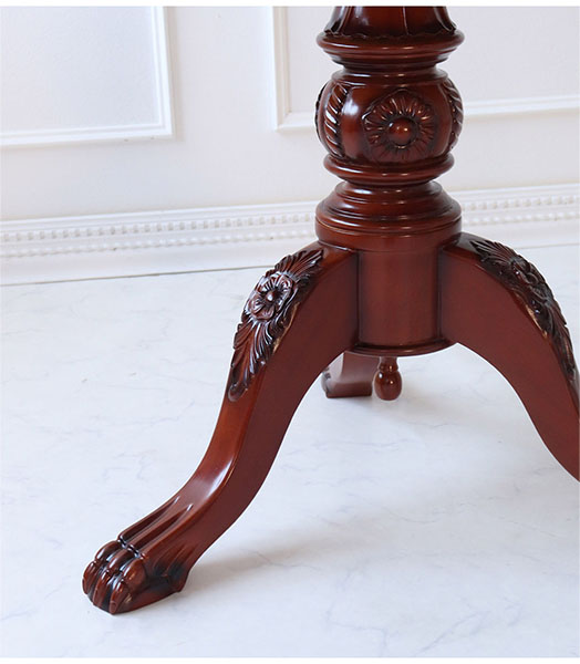 猫脚 ラウンドテーブル サイドテーブル 丸型 木製 80cm おしゃれ