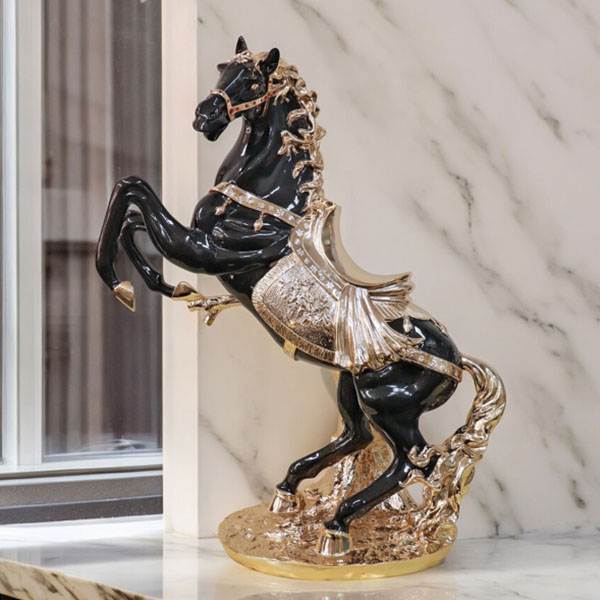 彫像装飾品 真鍮製 馬の彫像装飾品 手作り モダン 馬の彫刻 手