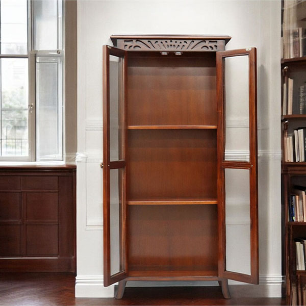 マリナカッシーリ アンティーク調 コンパクトショーケース（本棚・食器