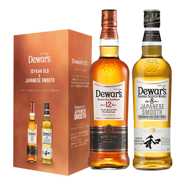 デュワーズ 12年&ジャパニーズスムース8年 ギフトセット 700ml