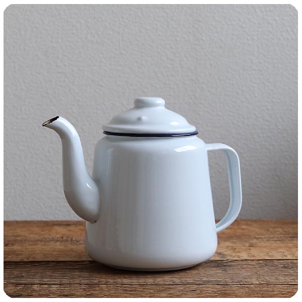 こぶぶ アンティーク 無地 ホーロー缶 希少 ビンンテージ ホーロー