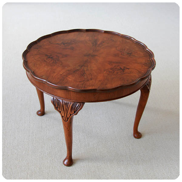 イギリス アンティーク ウォールナット コーヒーテーブル 家具 店舗