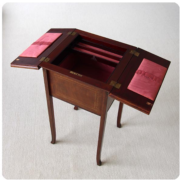 イギリス アンティーク ソーイングボックス 裁縫箱 K-377