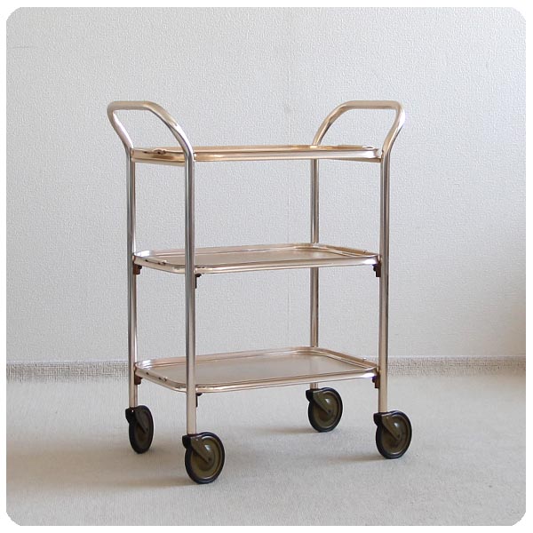 イギリス ビンテージ ワゴン/トロリー/ゴールド N-762｜日本最大級