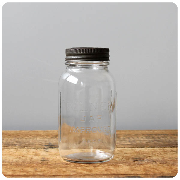 英国 アンティーク キルナー KILNER ガラスジャー 中サイズ 3本セット