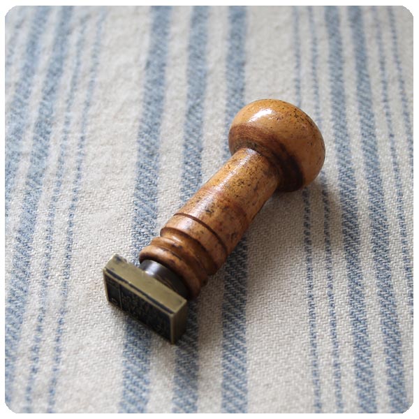 イギリス アンティーク 郵便スタンプ/ポスタルスタンプ/ハンコ/ウッド