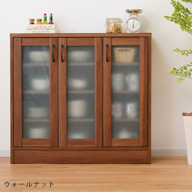 ナチュラルキッチン 食器棚ロータイプ 【00-012】｜激安アウトレット