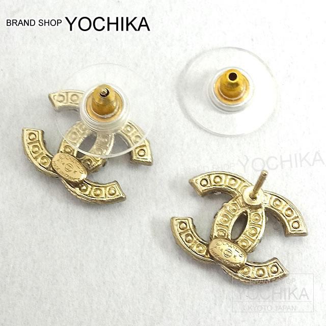CHANEL シャネル ココマーク フェイクパール ピアス ゴールド A64766 新品