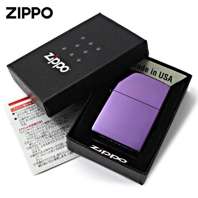 Zippo ジッポー 無地 アビス パープル High Polish Purple Abyss 鏡面