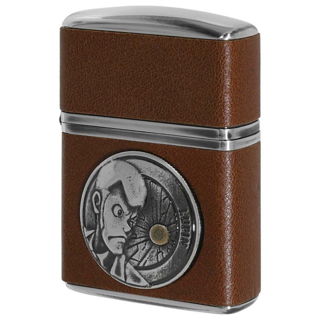 Zippo ジッポー ルパン三世 アニメ キャラ 革巻き 牛革 ヴィンテージ