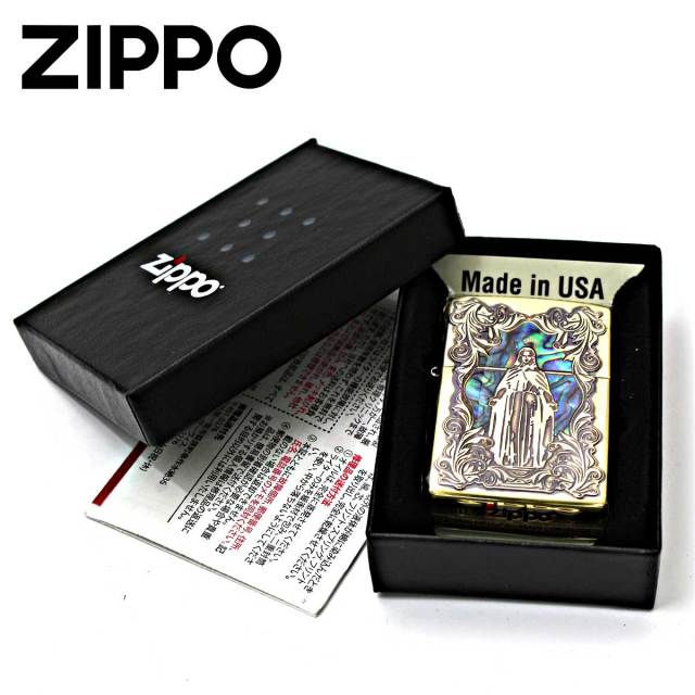 Zippo ジッポー シェル 貝 マリア 真鍮いぶし 63450298｜Zippo専門店