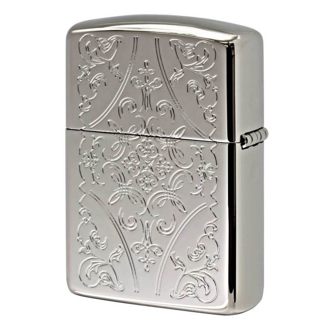 Zippo ジッポー アーマー クロス 十字架 シェル 貝貼り 両面加工 ARMOR