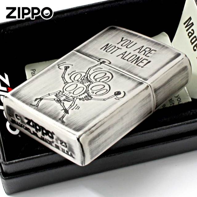 Zippo ジッポー スカル 骸骨 ユーズド仕上げ FUNNY SKULL You are not