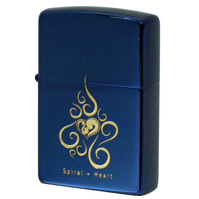 絶版/ヴィンテージ Zippo ジッポー 中古 2004年製造Spiral Heart CHAOS