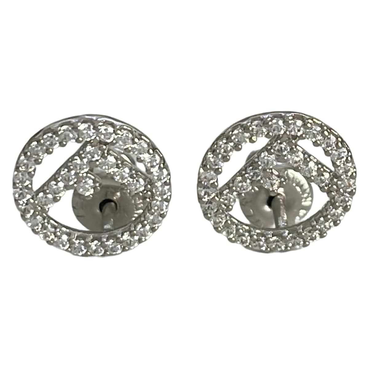 フェンディ/ピアス/エフ イズ フェンディ/シルバー×クリアの買取実績