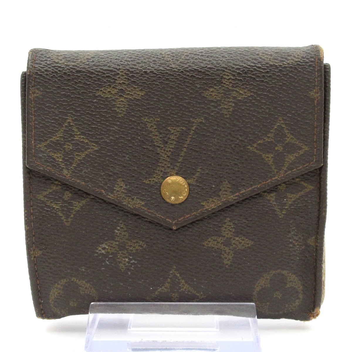 ルイヴィトン Wホック財布 モノグラム ポルトモネビエカルトクレディ