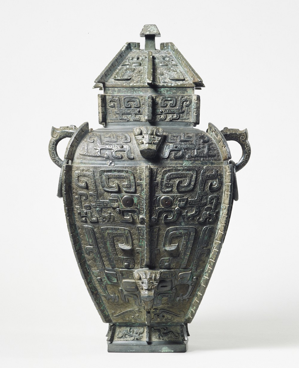 中国古董，青銅器の尊，古銅製，古代の紋，極細工，重778克。 【公式通販】