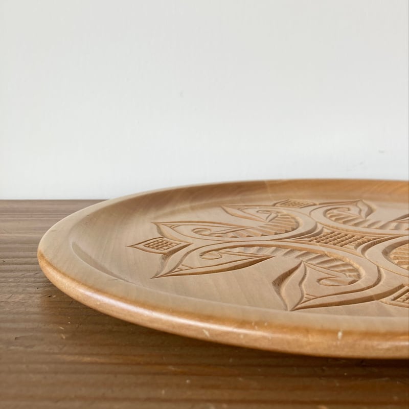 アイヌ文様 木彫り盆 イタ 木製トレイ 北海道 | MILMOUNTAIN STORE