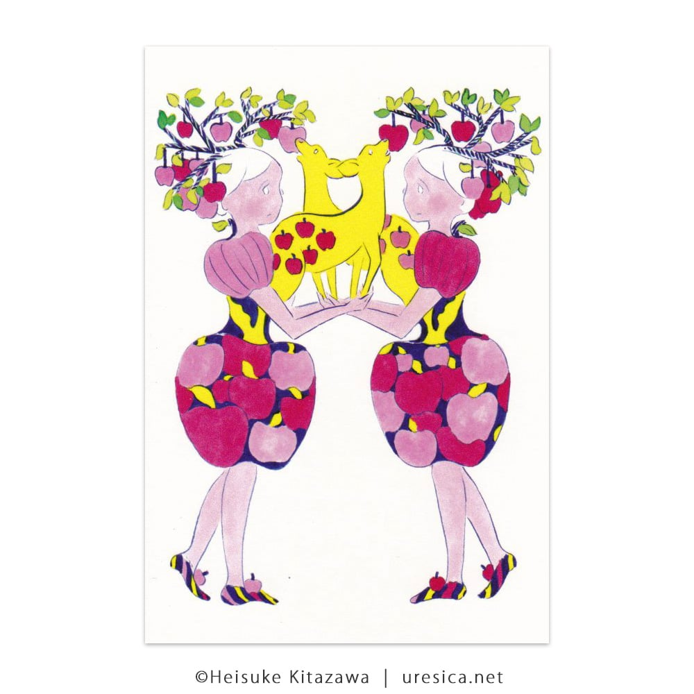 北澤平祐 原画 水彩 ようま観光バスツアー 北澤平祐 原画 水彩 ようま