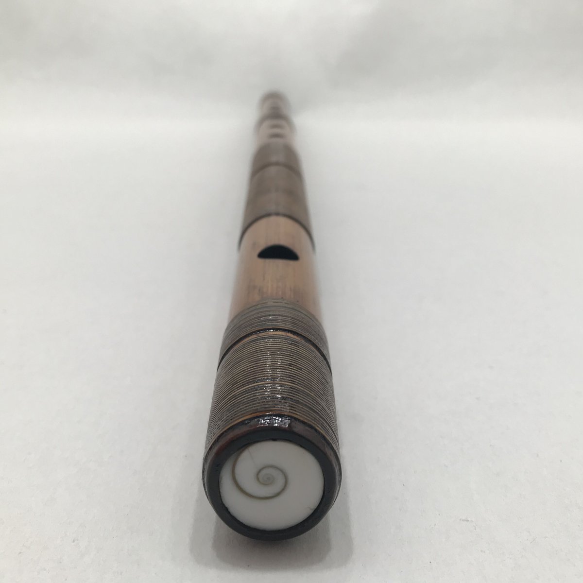 調律特一本調子 六穴 拭き漆 総籐巻き アッサム竹製 | 空中ナチュラル