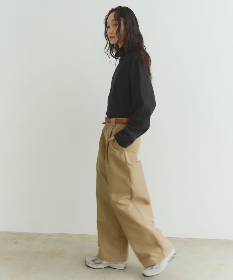 tuck wide chino pants/2color/2size | F A S H I R U