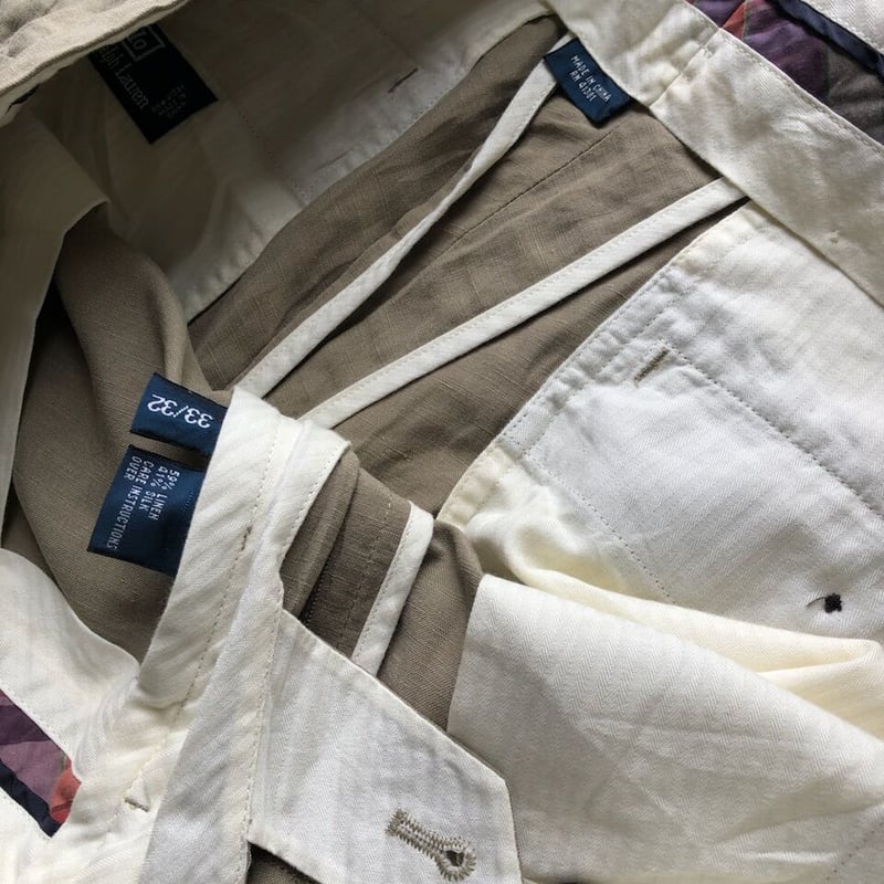 Polo by Ralph Lauren リネン×シルクパンツ W33×L32 | CUSTO