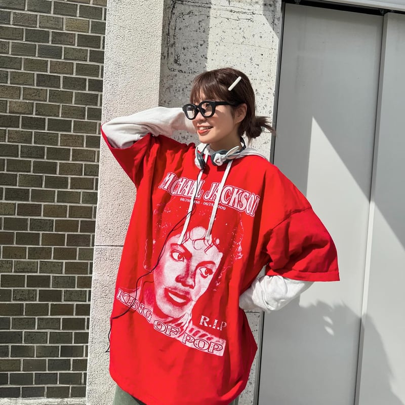 KING OF POPマイケルジャクソンTシャツ | CUSTOM FEVER
