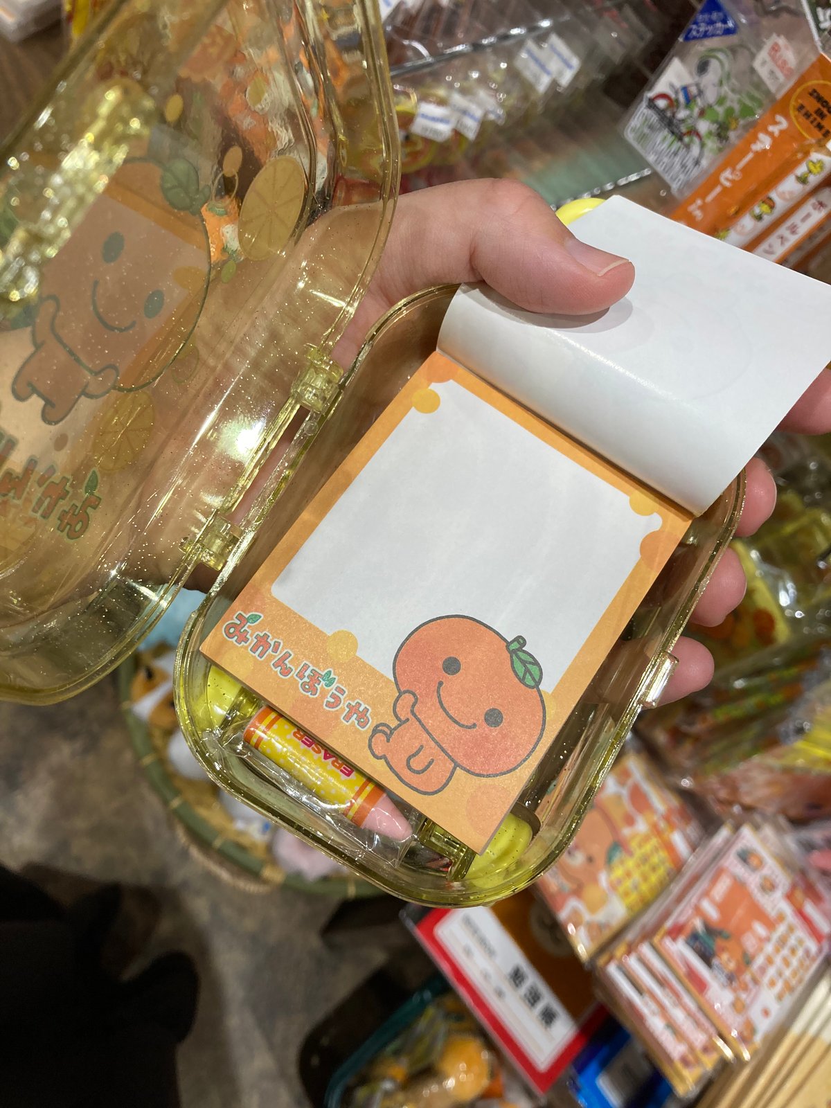 みかんぼうやミニキャリーメモセット | 道後お土産センター 絣屋本店