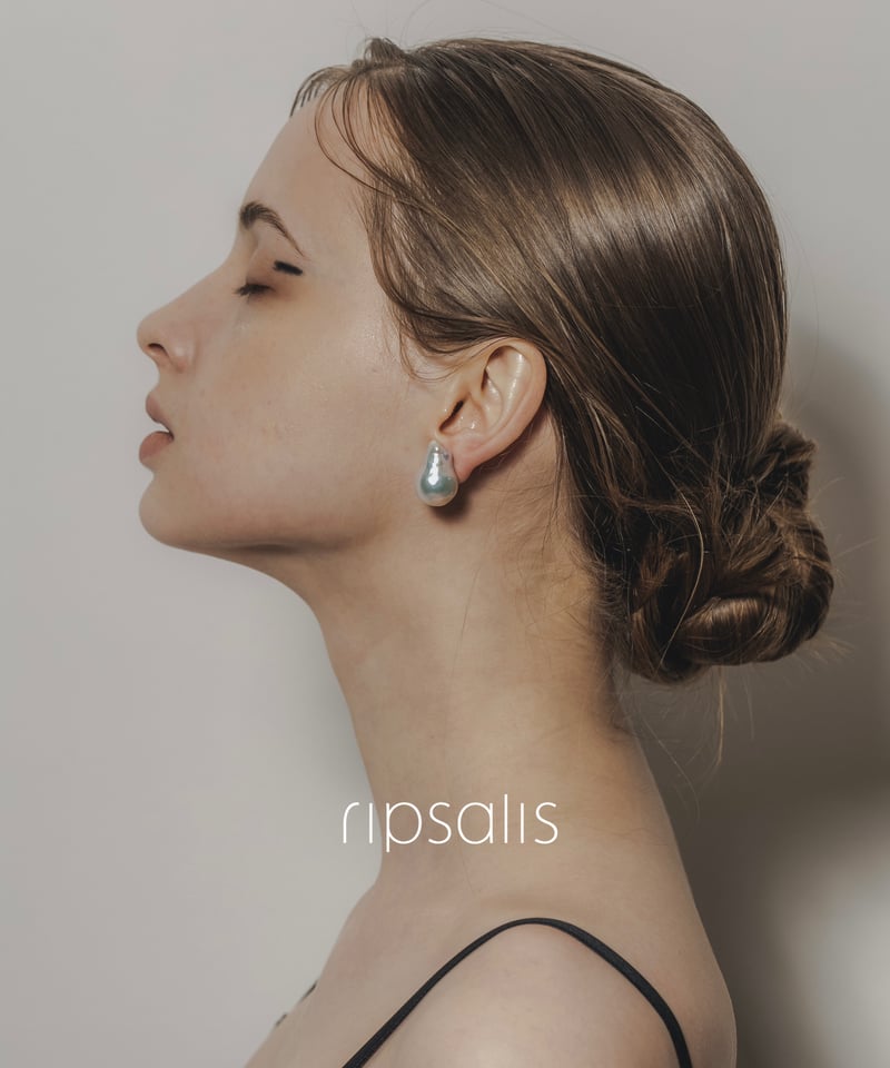 nude] STUD OYSTER pearl ピアス/イヤリング（12.5-15mm）