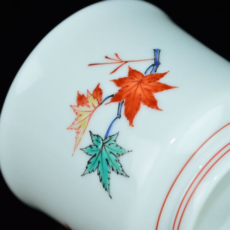十四代 酒井田柿右衛門 濁手紅葉文ぐい呑 | GALLERY 旭
