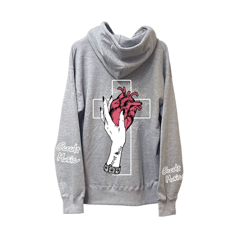 BIGシルエットZIPパーカー（HEART：ヘザーグレー） | DEZERT STORE