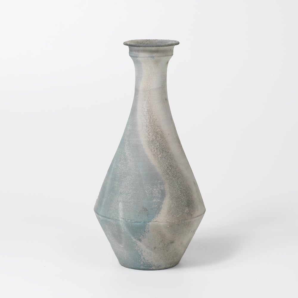 究極の美◾️蔵から見事な流れ落ちる釉薬の美しい完璧な造形の花瓶、壺