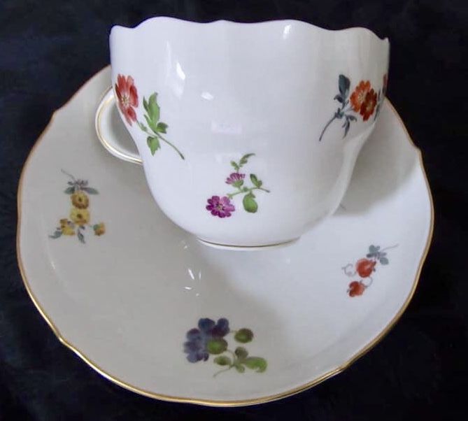 マイセン カップ＆ソーサー6客 花 紙箱・袋付きR1552 マイセン カップ