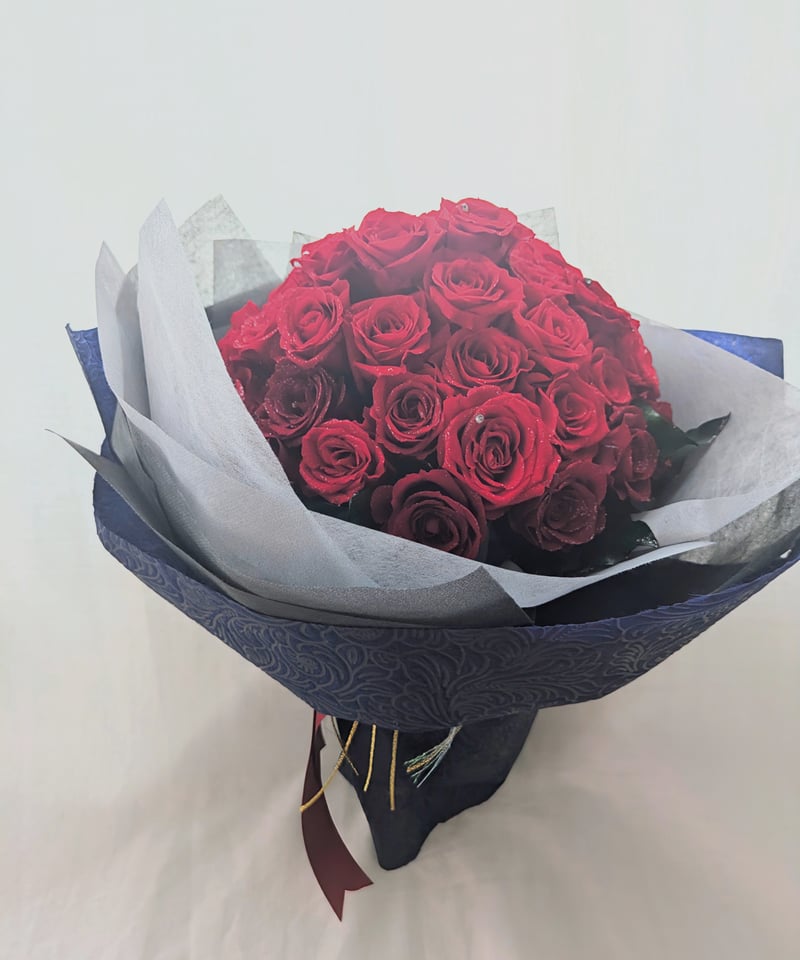 赤い薔薇50本の花束／プリザーブドフラワー永遠の愛♡無条件の愛／記念