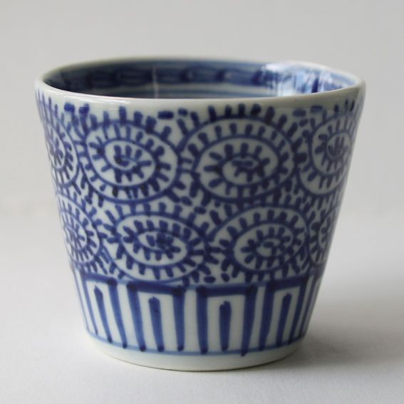 お値下げしました、古伊万里 染付 蛸唐草 沈香壺 お値下げしました、古