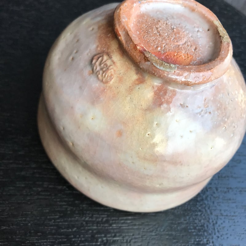 陶器 萩焼 輪花 らく形抹茶碗(木箱入） 林紅陽 作 | 陶器 和食器 萩焼