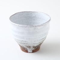 凌雲窯 小久保凌雲 作 萩焼 茶碗 ◇◇陶器 萩焼 輪花◇◇ 登り窯焼成