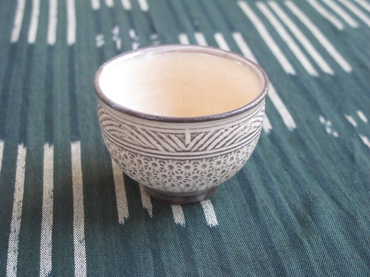 三玄窯（中里重利）唐津三島ぐい吞 | 肥前陶磁ギャラリー妻傳 gallery