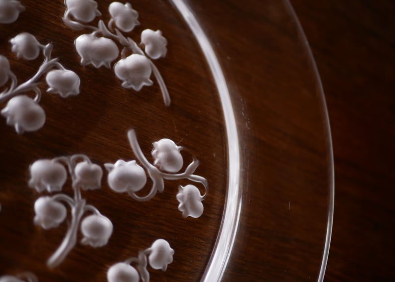 すずらん ころころ☆ラリック フランス ビンテージ 21㎝皿 muguet B